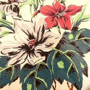 True Vintage Bark Cloth 17”49.5”